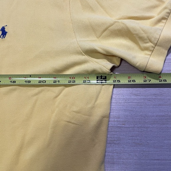 Polo Ralph Lauren Shirt Mens Extra Large Yellow Short Sleeve Classic Preppy Polo - Picture 8 of 8